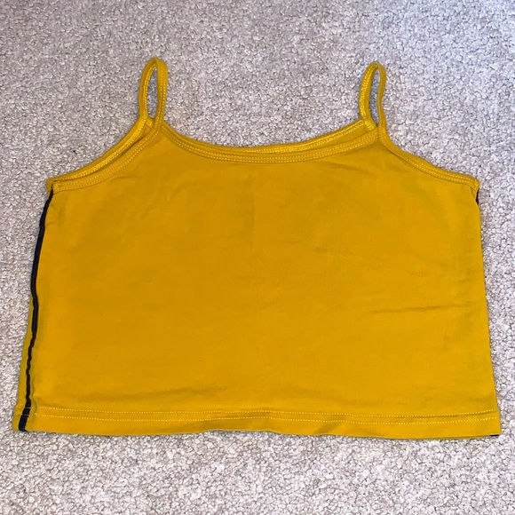 SHEIN Cropped Top Spaghetti Straps XS Gold - Picture 2 of 3